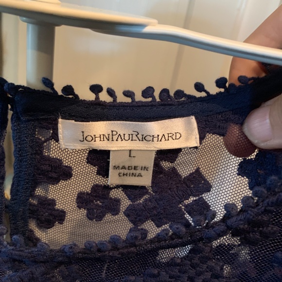 John Paul Richard fully lined lace top . NWT retail 48 - Picture 2 of 7